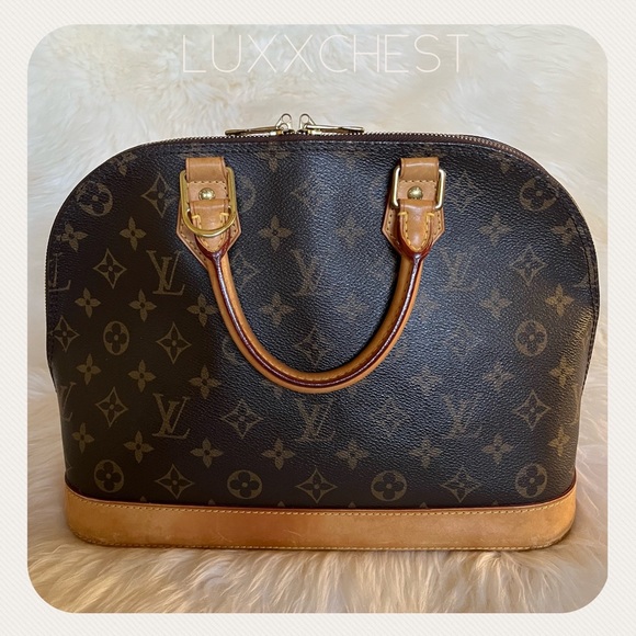 💎Lovely Set💎 Louis Vuitton Alma PM monogram & Luggage Tag - Picture 4 of 15